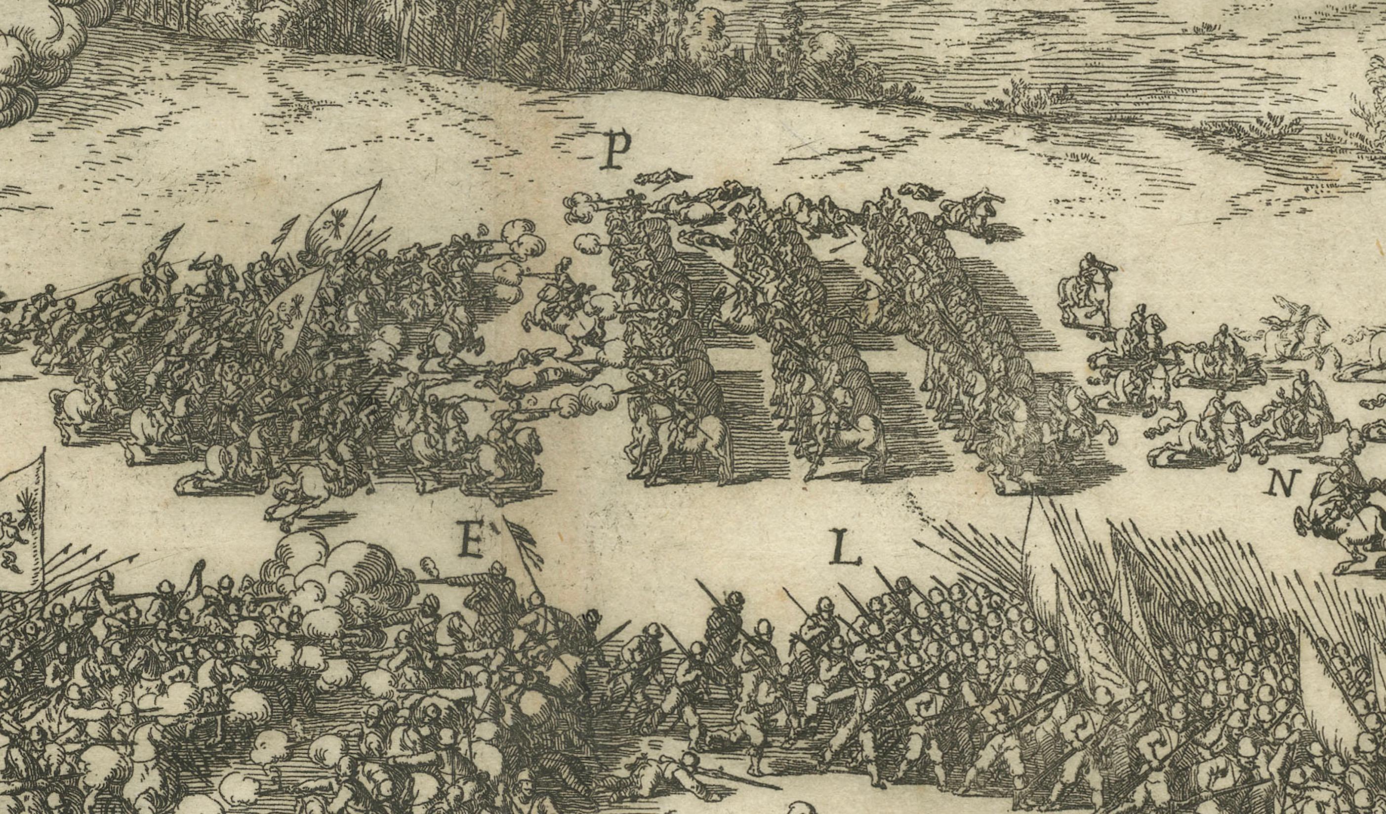 Clash at Rijmenam Gravur: A Turning Point in the Eighty Years' War, 1632 (Mitte 17. Jahrhundert) im Angebot