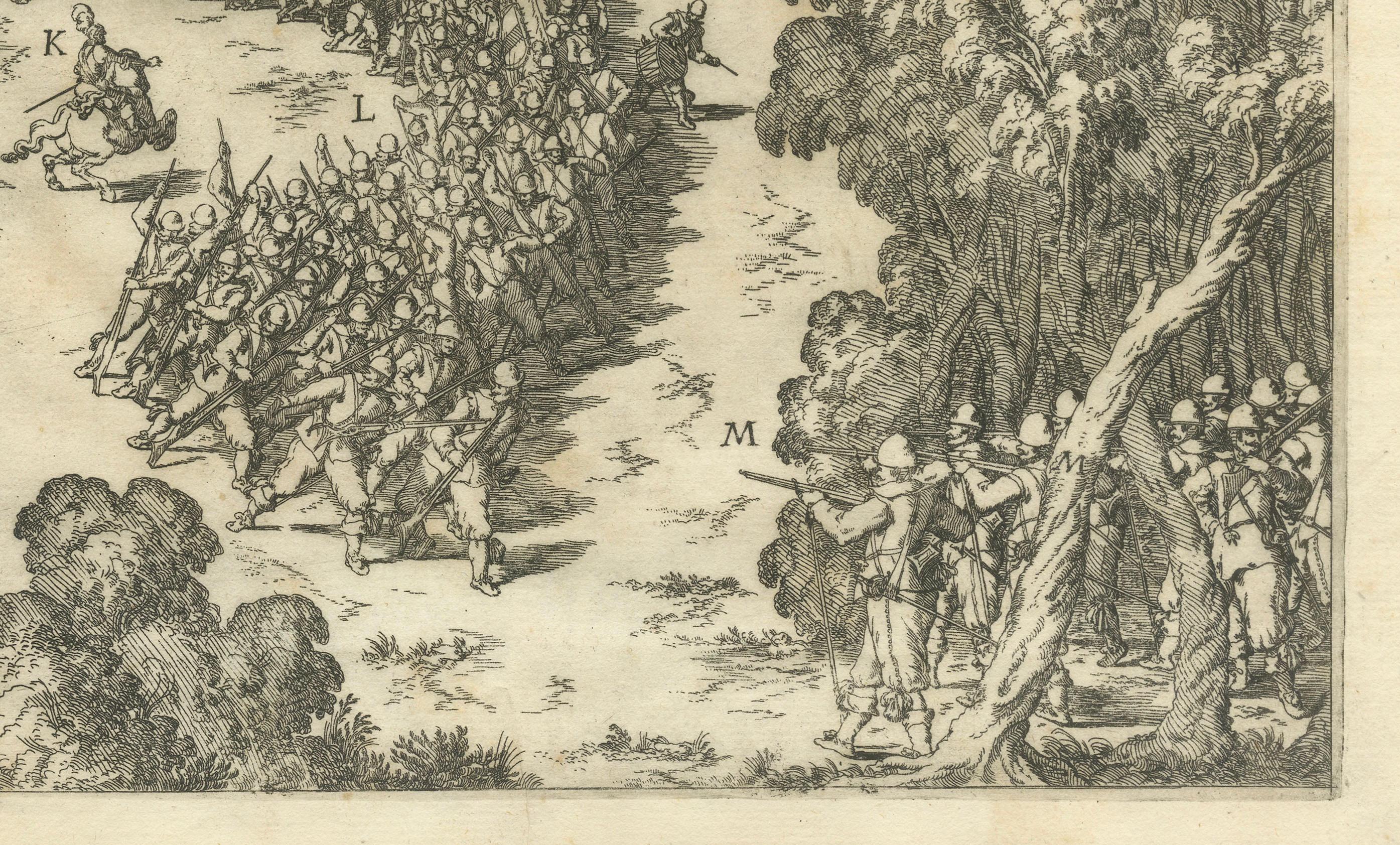 Papier Le combat à Rijmenam gravé : un point de convergence dans les huit années de guerre, 1632 en vente