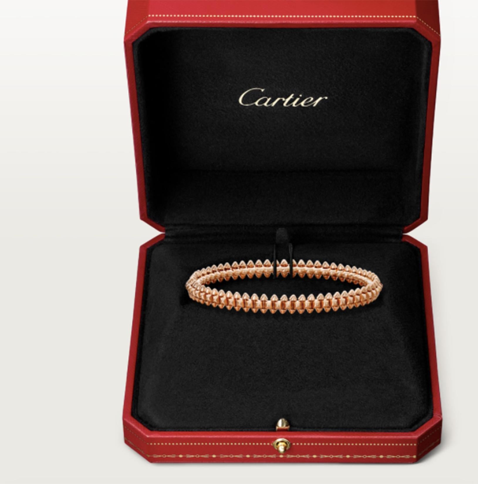 Clash De Cartier: 18 Karat Roségold Armband, Modell (Moderne)
