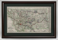 "Clason's Guide Map of Montana" by The Clason Map Company, Circa 1920s