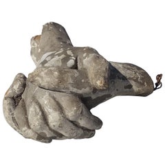 Clasping Hands Sculpture, Belgium, 19th Century