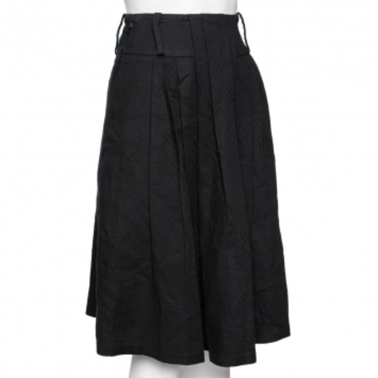 Class by Roberto Cavalli Falda negra de algodón de cintura alta S Negro en venta