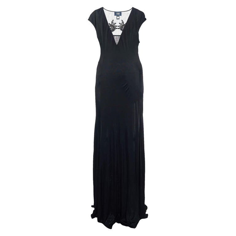 Class by Roberto Cavalli Maxi abito senza maniche in jersey nero