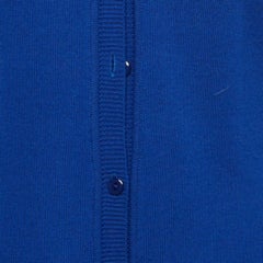 Class by Roberto Cavalli Blue Wool Silk Inset Buttoned Cardigan M
