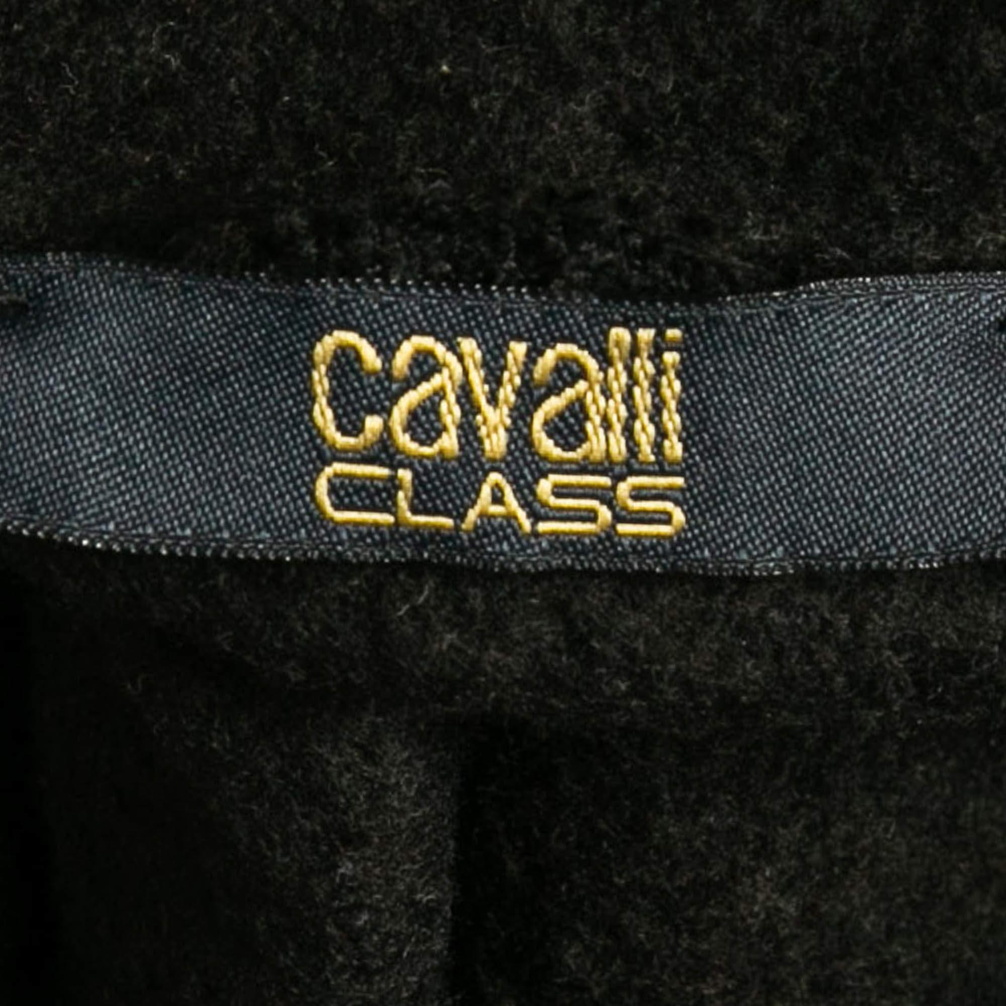 Donna Class by Roberto Cavalli - Felpa con cappuccio con stampa leopardo XS