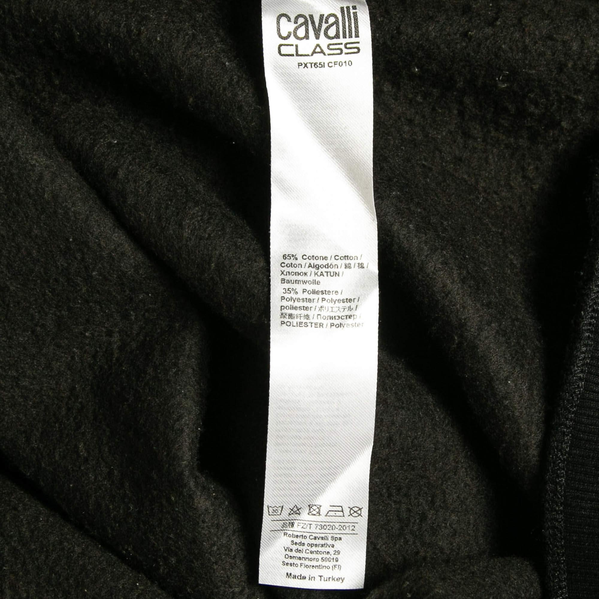 Class by Roberto Cavalli - Felpa con cappuccio con stampa leopardo XS 2