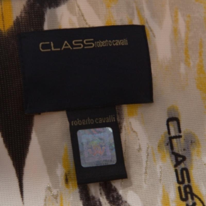 Class by Roberto Cavalli Gonna plissettata in jersey stampato batik multicolore M. I. In condizioni ottime in vendita a Dubai, Al Qouz 2