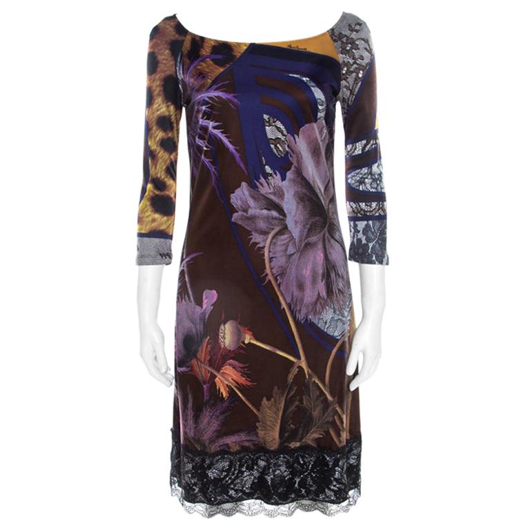Class by Roberto Jersey Printed Midi M For Sale at 1stDibs
