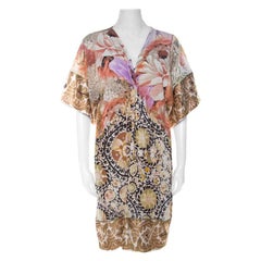 Class by Roberto Cavalli Multicolor Mixed Print Short Dress S