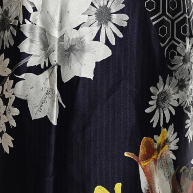 Class by Roberto Cavalli Gonna a tubino in raso stampato multicolore M. in vendita 2