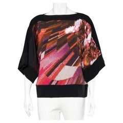 Chemisier Class par Roberto Cavalli en crêpe imprimé multicolore M