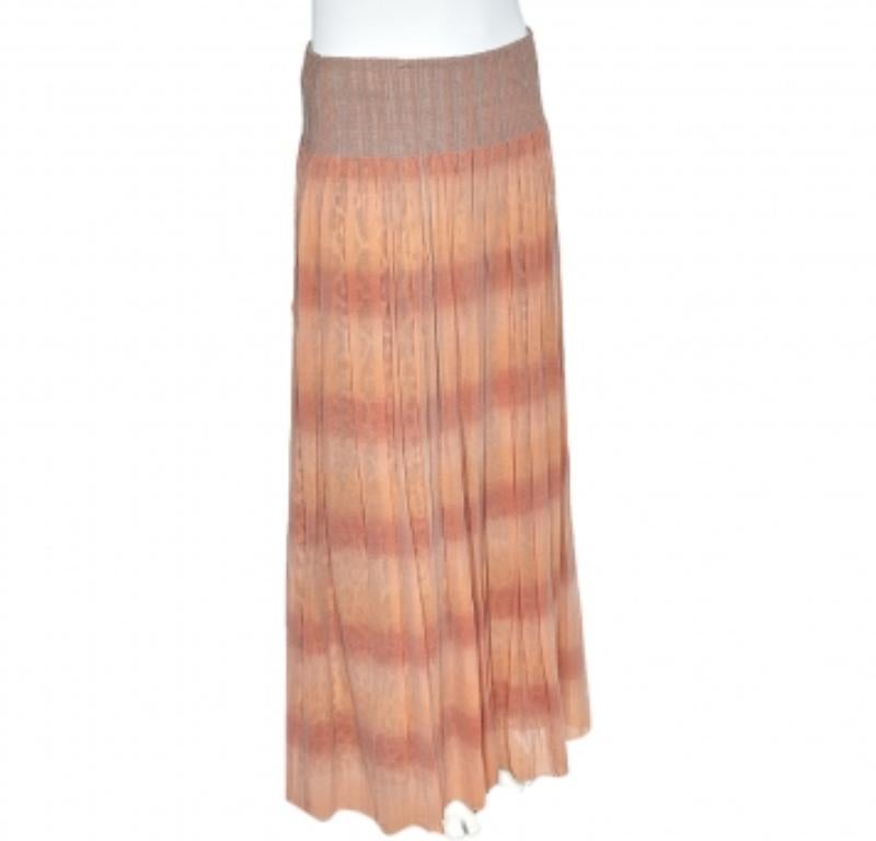 Beige Class by Roberto Cavalli Maxi gonna a strati in seta stampata rosa e animalier L.L.A. in vendita