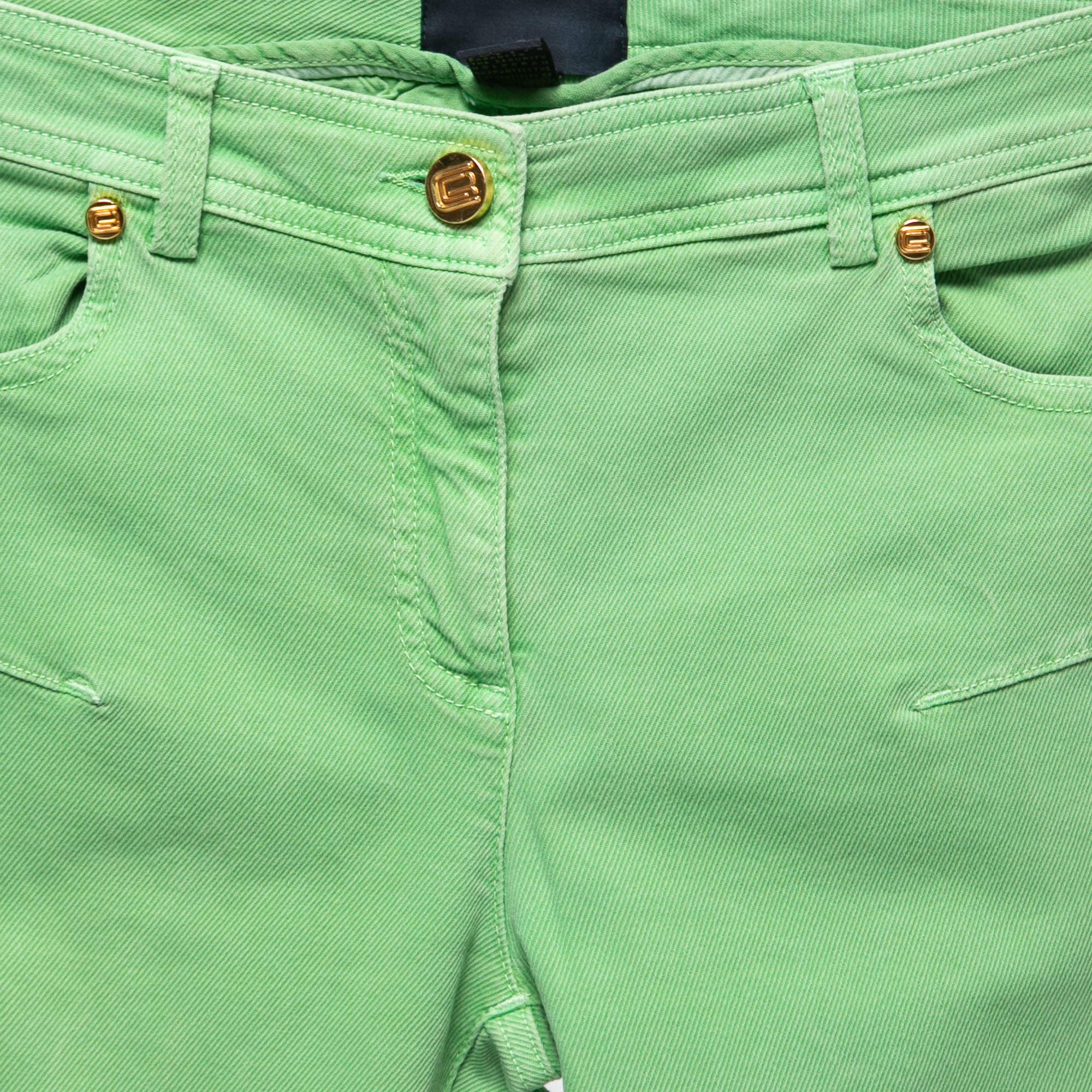Class by Roberto Lime Green Denim Skinny Jeans S Waist 26