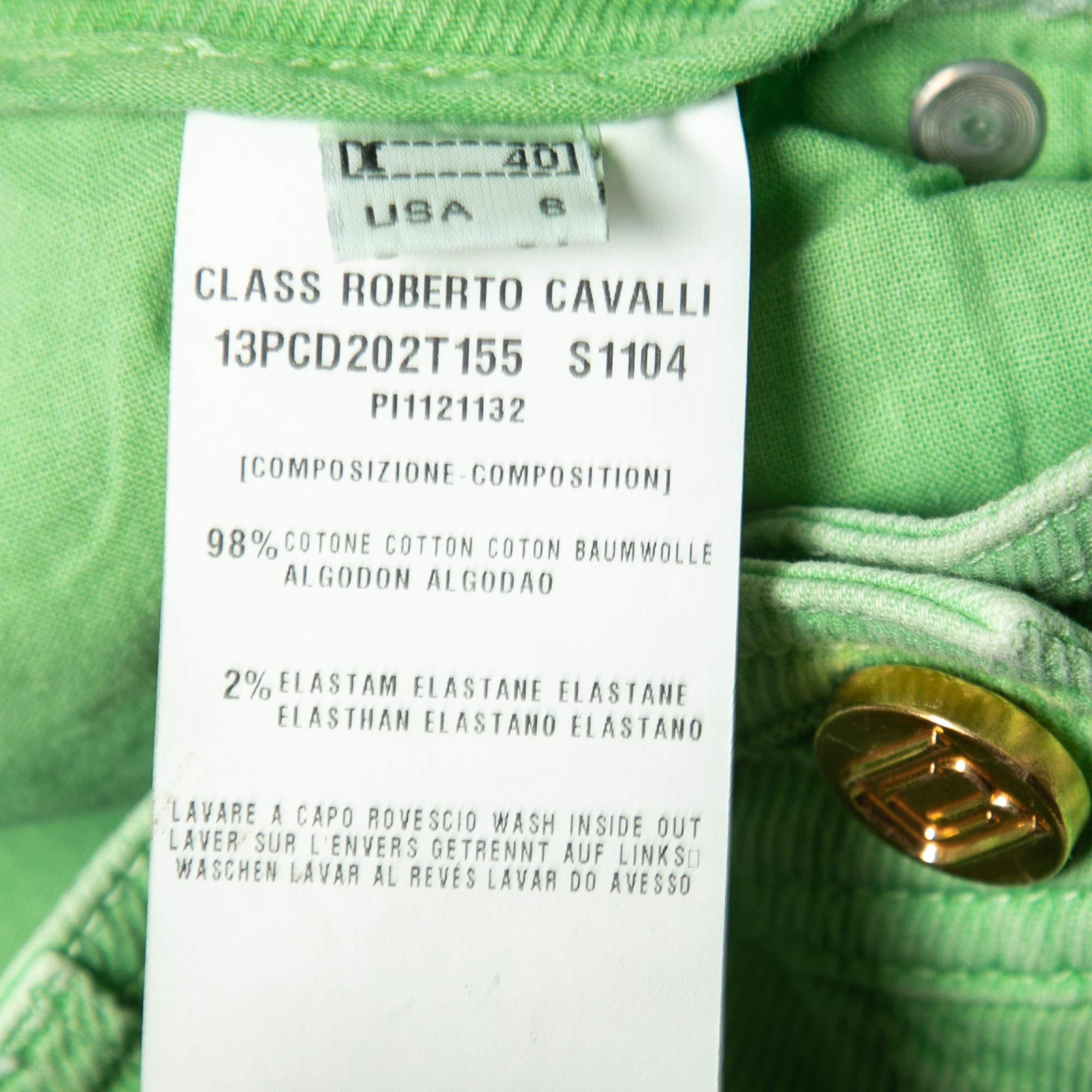 Class by Roberto Lime Green Denim Skinny Jeans S Waist 26