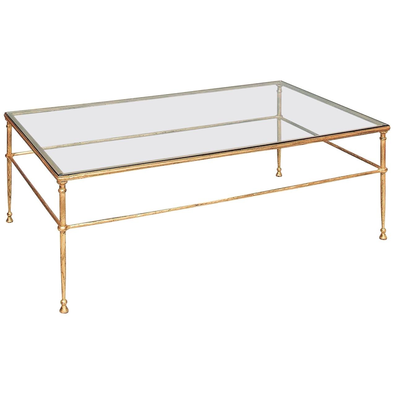 Class Rectangular Coffee Table For Sale