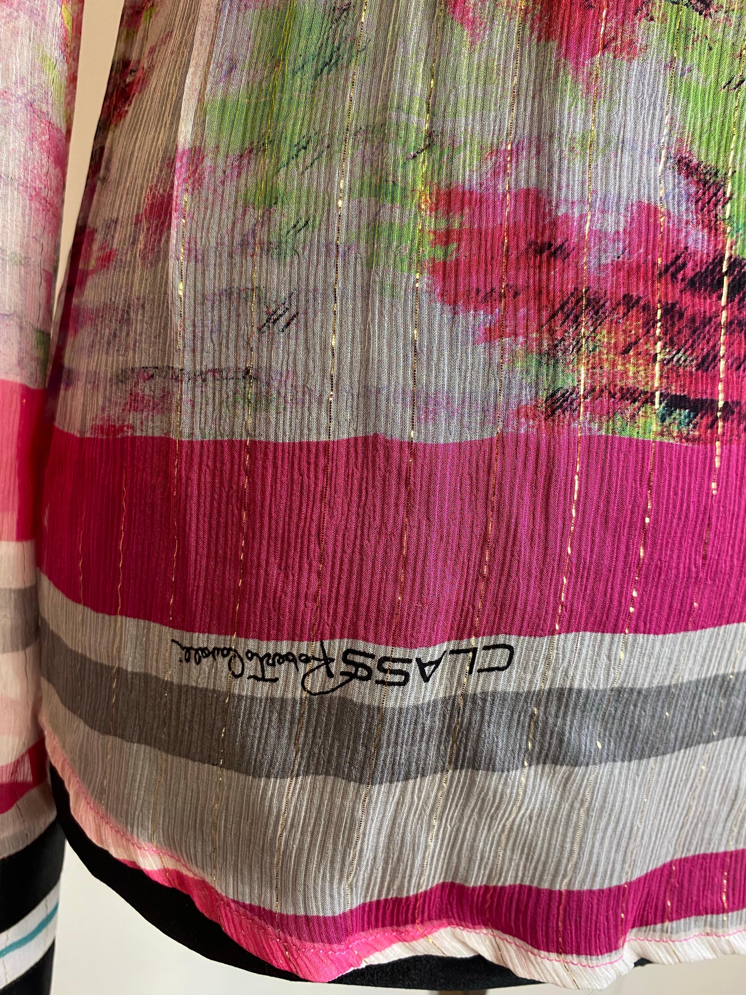 Class Roberto Cavalli semi transparent shirt For Sale 2