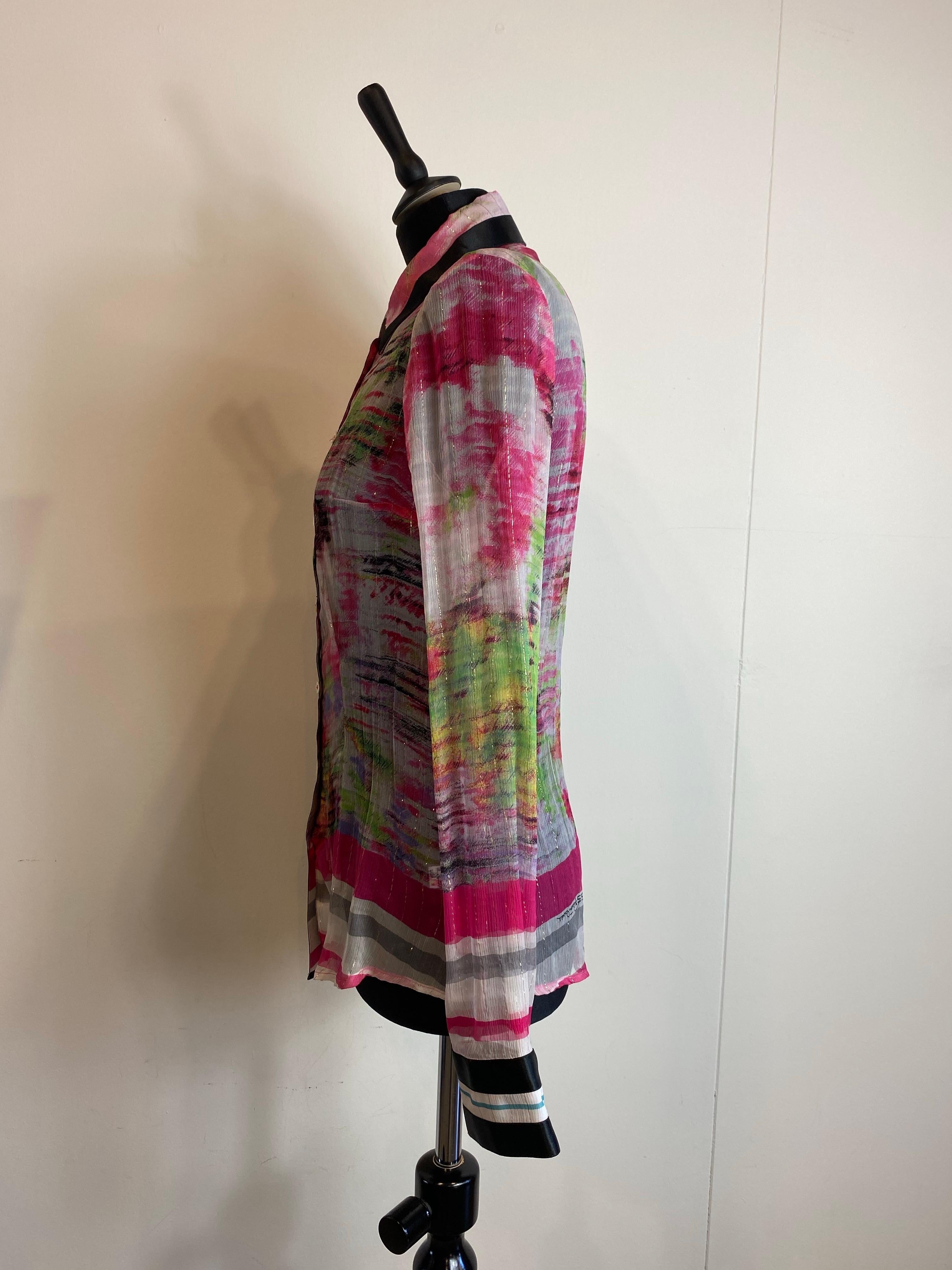 Class Roberto Cavalli semi transparent shirt For Sale 3