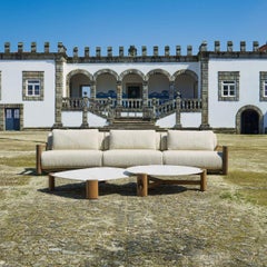 Class.25 Round Coffee Table in Wood and Ceramic by Ronald Sasson