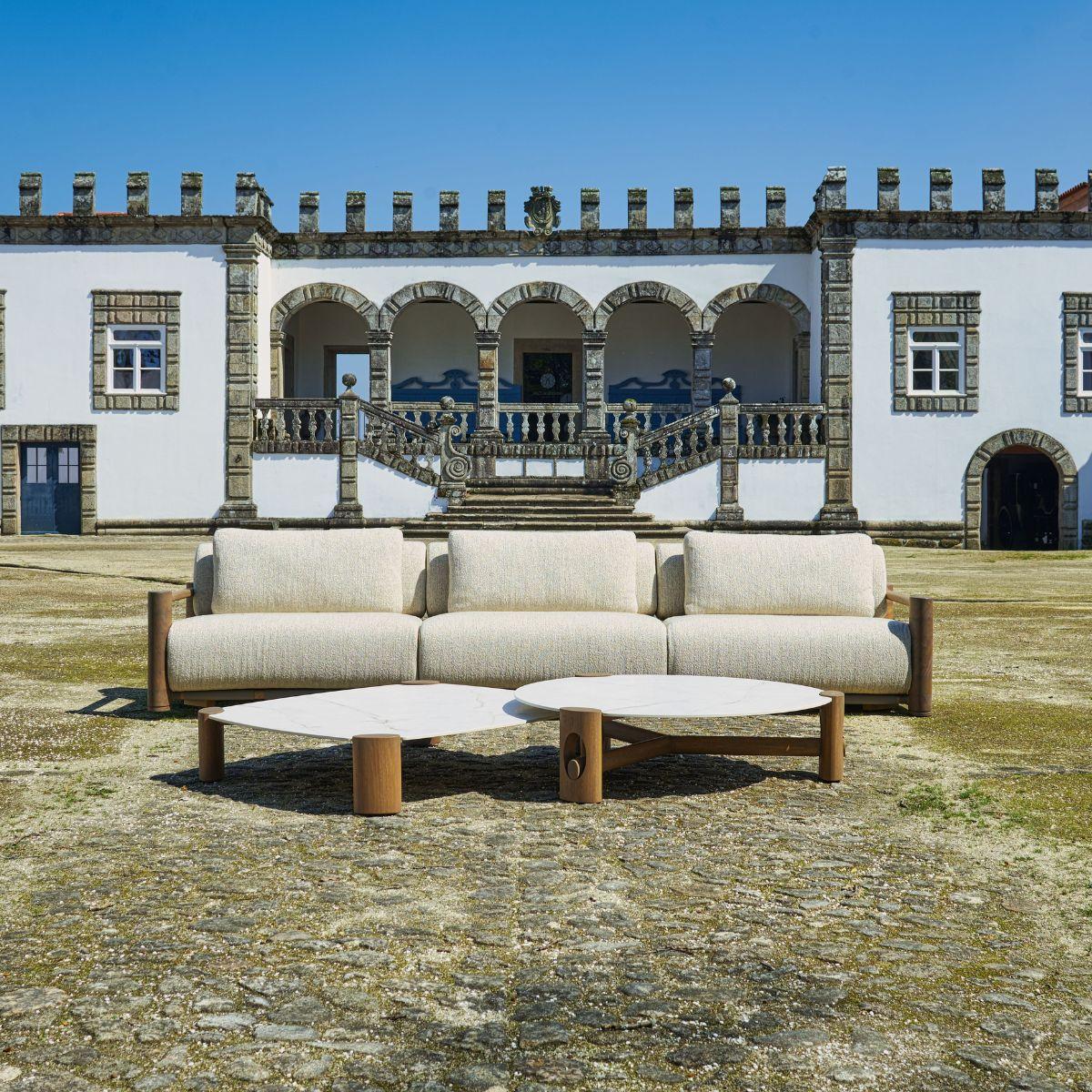 The Class.25 Square Coffee Table showcases the perfect balance between organic warmth and modern refinement. Designed by Ronald Sasson for IBTW Portugal, this piece combines a solid wood base with soft, geometric contours and a ceramic top that adds