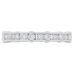 Classic 0.30ct Diamond Band Ring in 18K White Gold