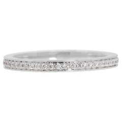 Classic 0.34ct Natural Diamond Eternity Ring in 18K White Gold