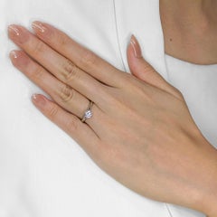 Classic 0.41ct Tiffany & Co. Natural Diamond Platinum Solitaire Ring