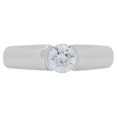 Classic 0.43ct Diamond Solitaire Ring in 18K White Gold