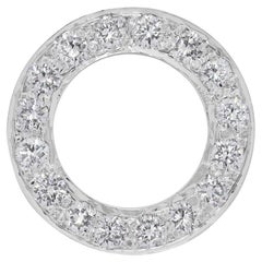Classic 0.4ct Natural Diamond Pendant in 18K White Gold