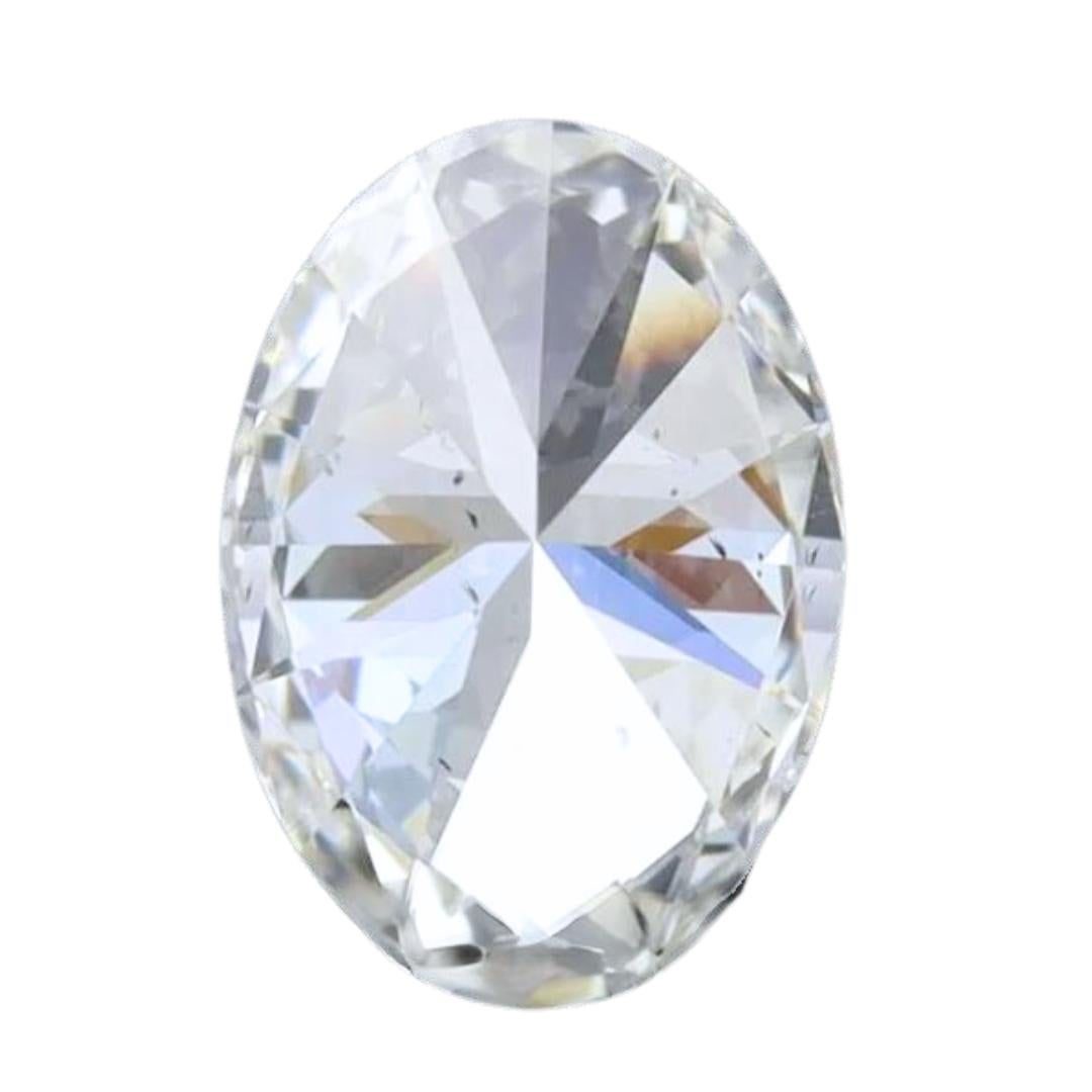 Women's Classic 0.50ct Ideal Cut Oval Diamond - GIA Certified For Sale
