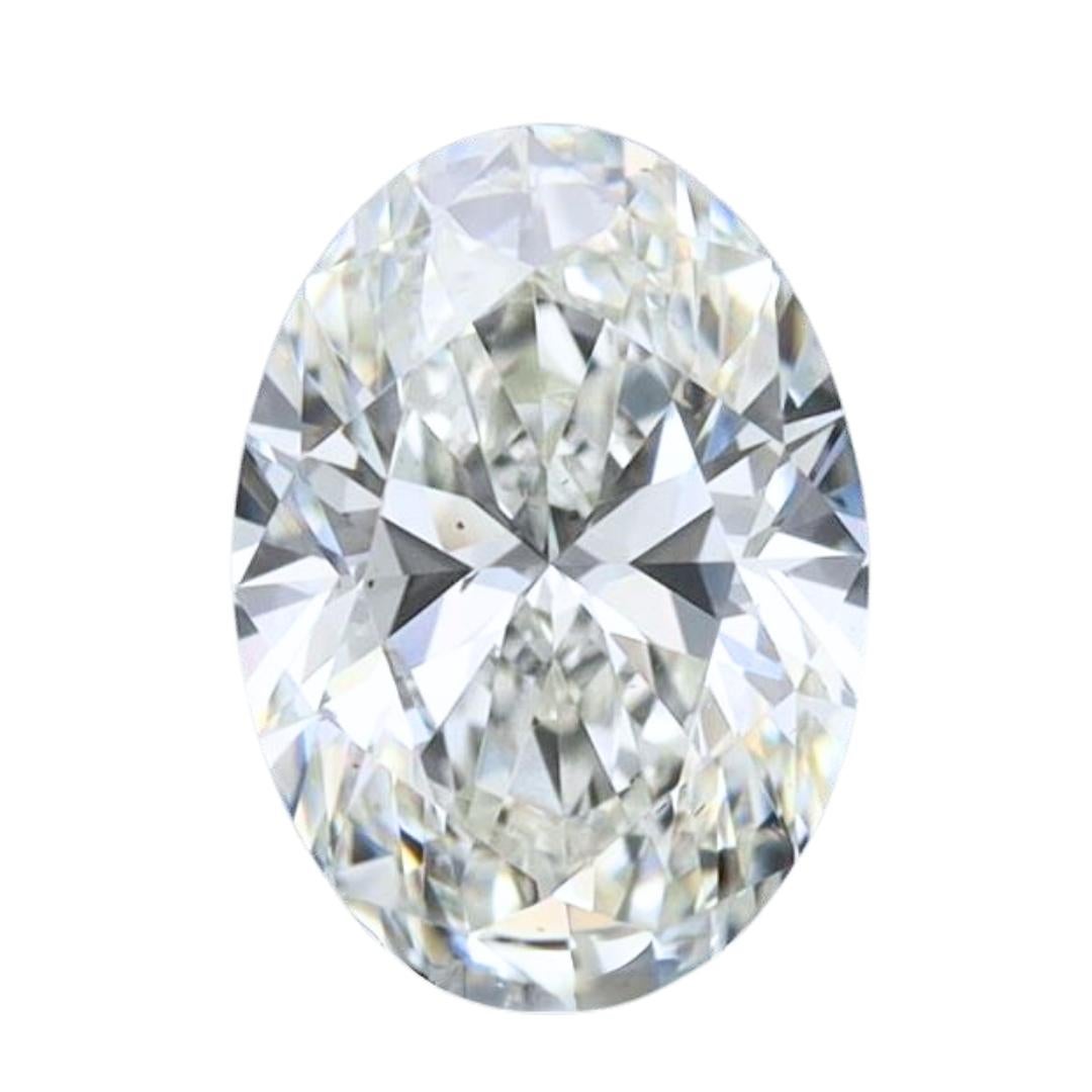 Classic 0.50ct Ideal Cut Oval Diamond - GIA Certified For Sale 2