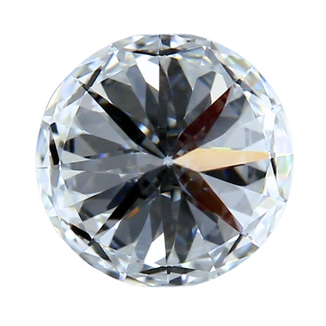 Donna Diamante tondo naturale classico da 0,55 carati - Certificato GIA in vendita