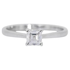 Classic 0.70ct Double Excellent Ideal Cut Diamond Solitaire Ring - GIA Certified