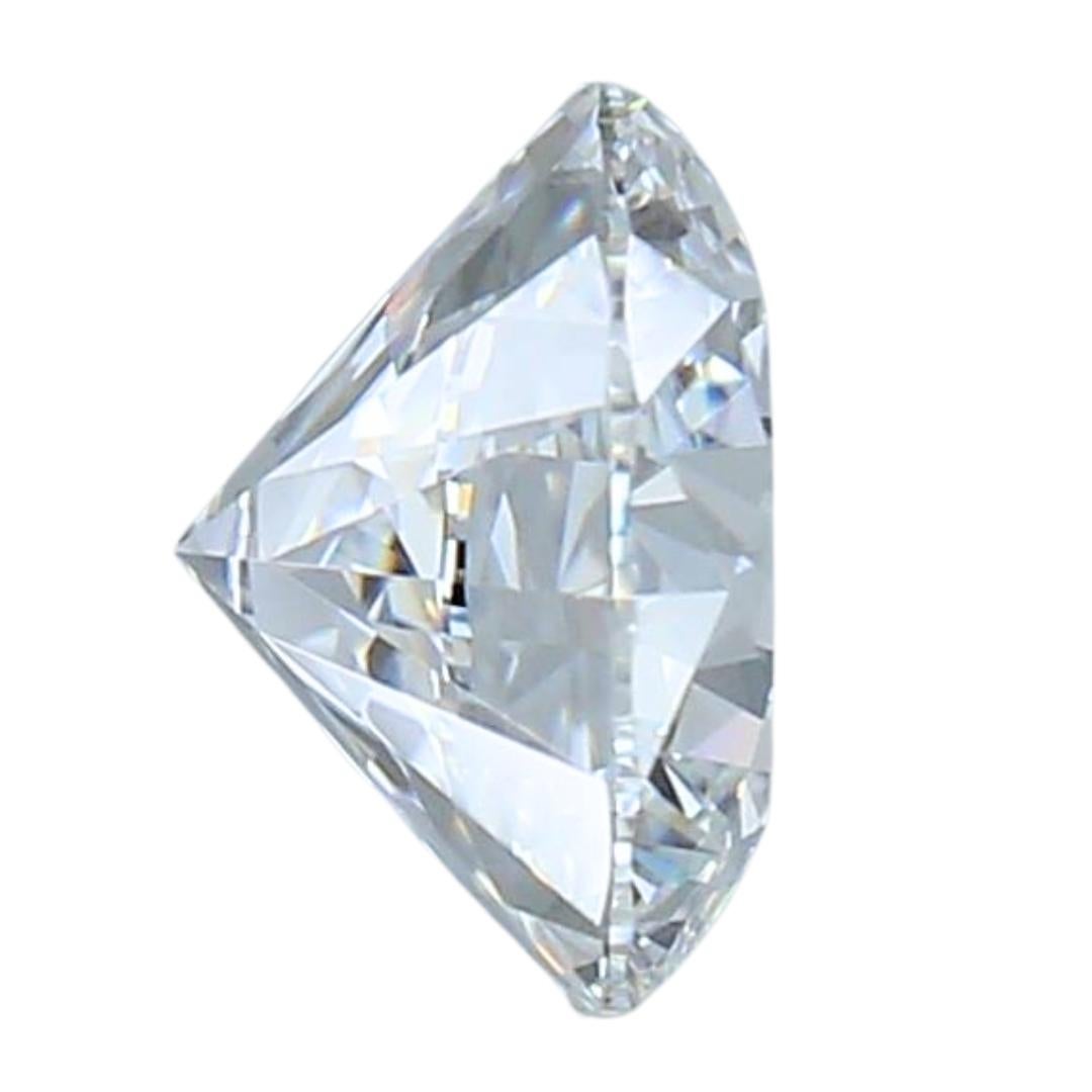 Classic 0.85ct Ideal Cut Round-Shaped Diamond - GIA Certified In New Condition For Sale In רמת גן, IL
