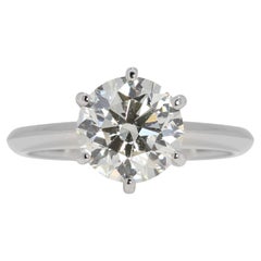 Classic 1 carat and 82 points Natural Diamond Solitaire Ring in Platinum
