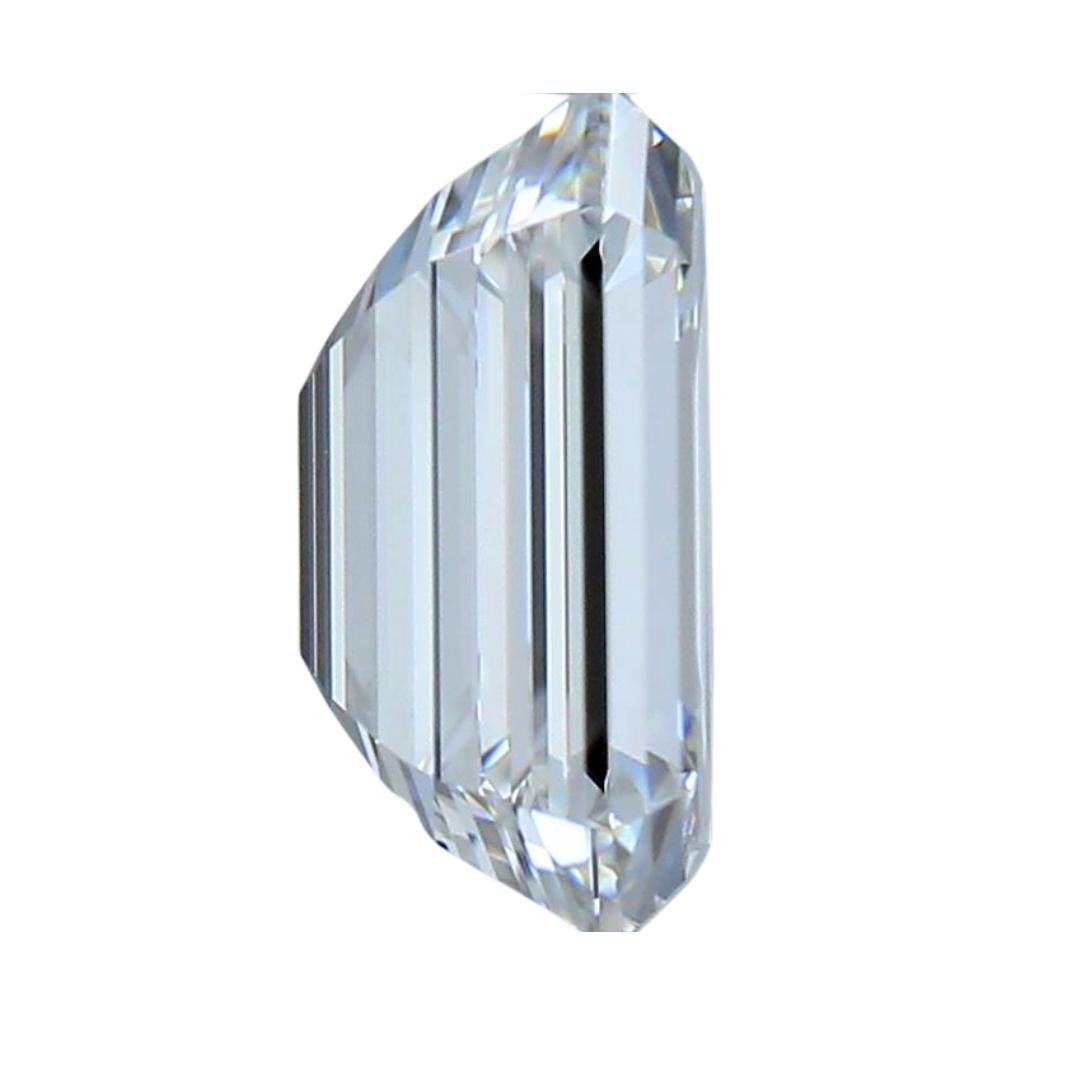Taille émeraude Diamant classique de 1,00 carat taille émeraude idéale - certifié GIA