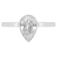 Classic 1.01ct Diamond Solitaire Ring in 18k White Gold - IGI Certified