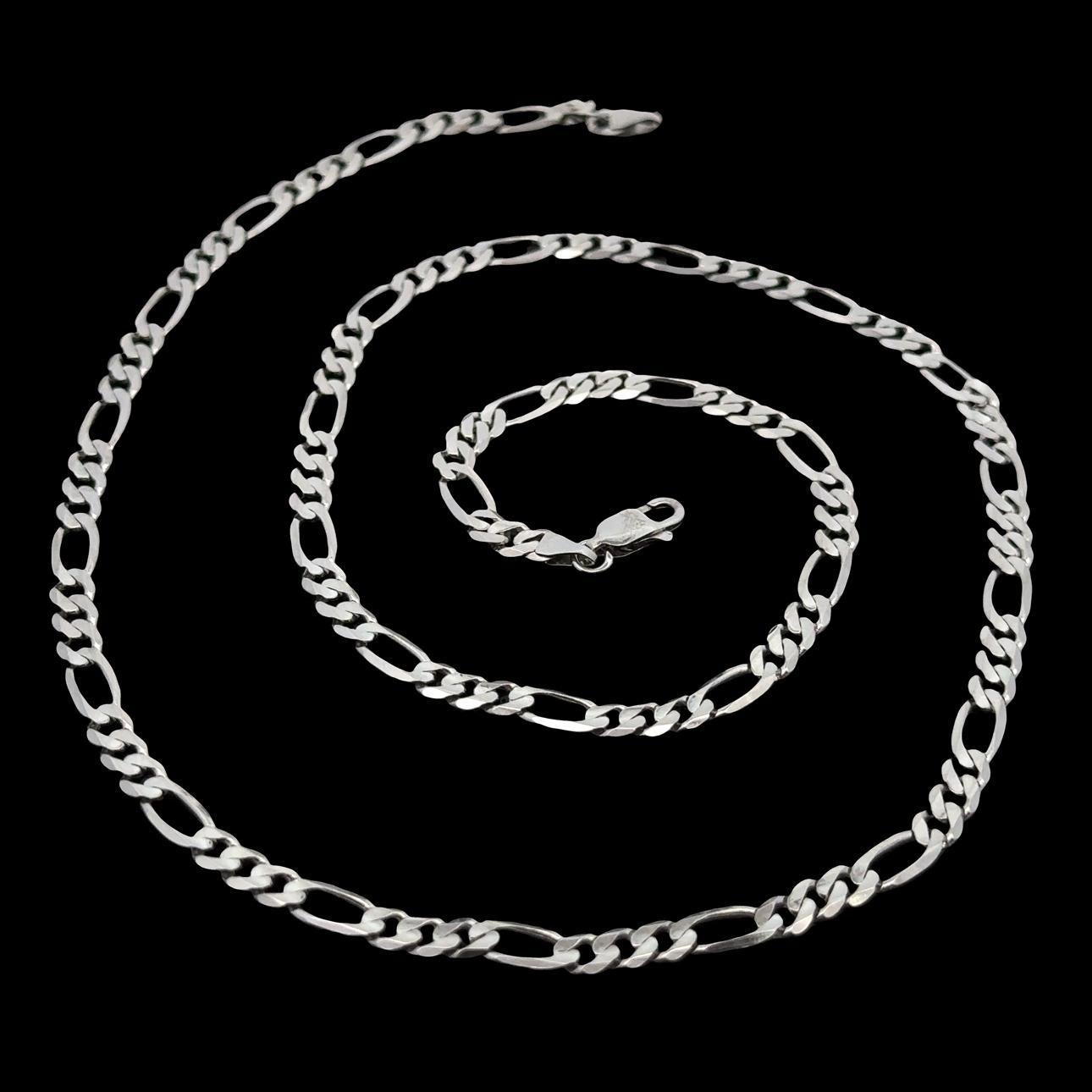 Collar Clásico de Cadena de Eslabones Fígaro de 4,2 mm y 20