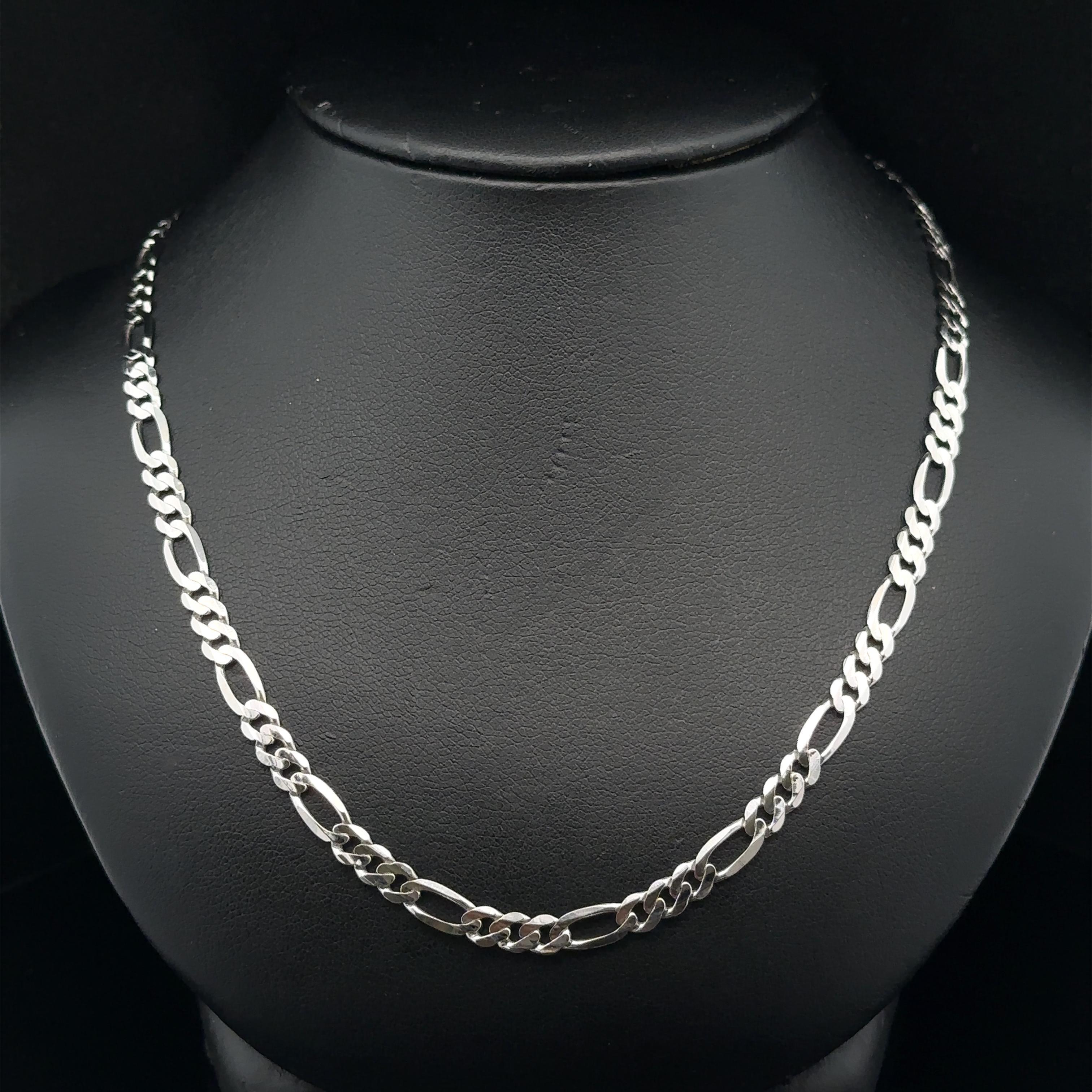 Collar Clásico de Cadena de Eslabones Fígaro de 4,2 mm y 20