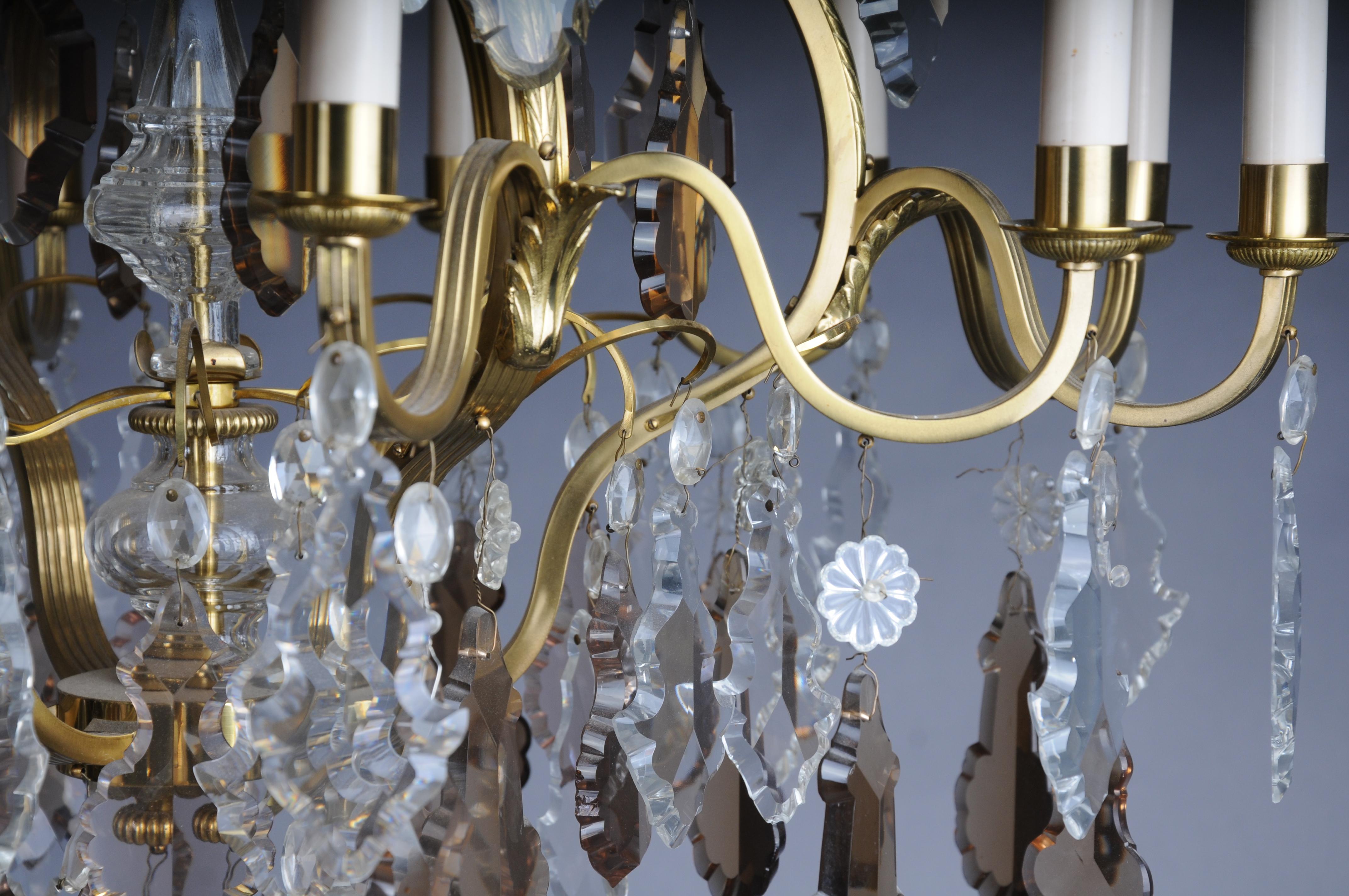 Lampadario classico a 13 luci in cristallo francese, Barocco/Luigi XV in vendita 4