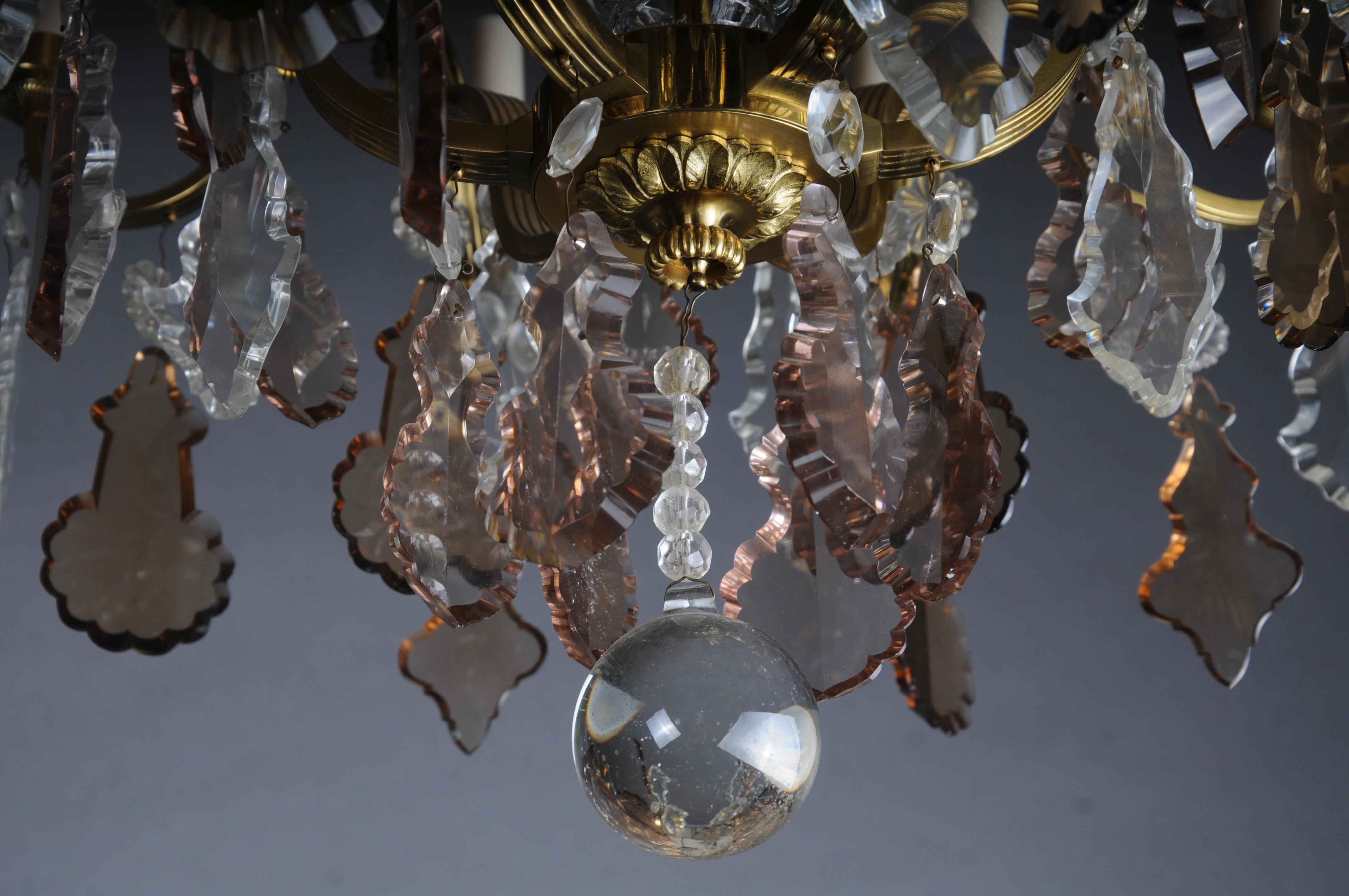 Lampadario classico a 13 luci in cristallo francese, Barocco/Luigi XV in vendita 8