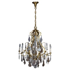 Lampadario classico a 13 luci in cristallo francese, Barocco/Luigi XV