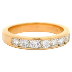 Classic 14k Yellow Gold 0.70ctw Diamond 3.25mm Channel Wedding Band Ring