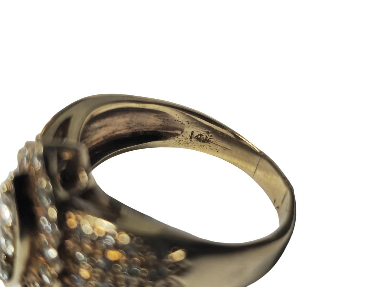 Classic 14k Yellow Gold 2.3 carat Diamond Ring For Sale 1
