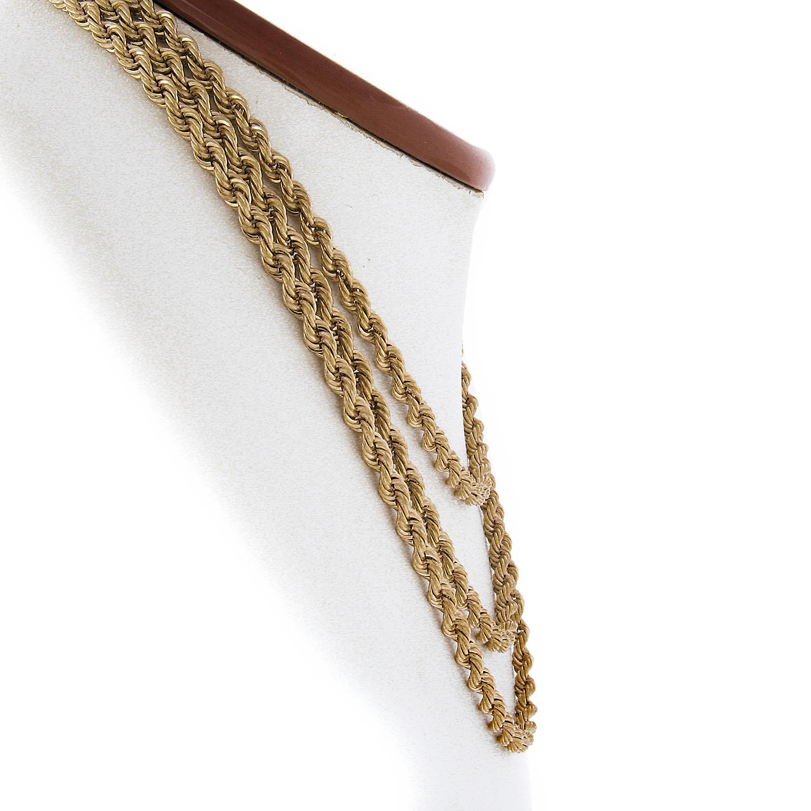 thick rope chain 14k gold