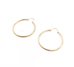 Classic 14k Yellow Gold Hoop Earrings