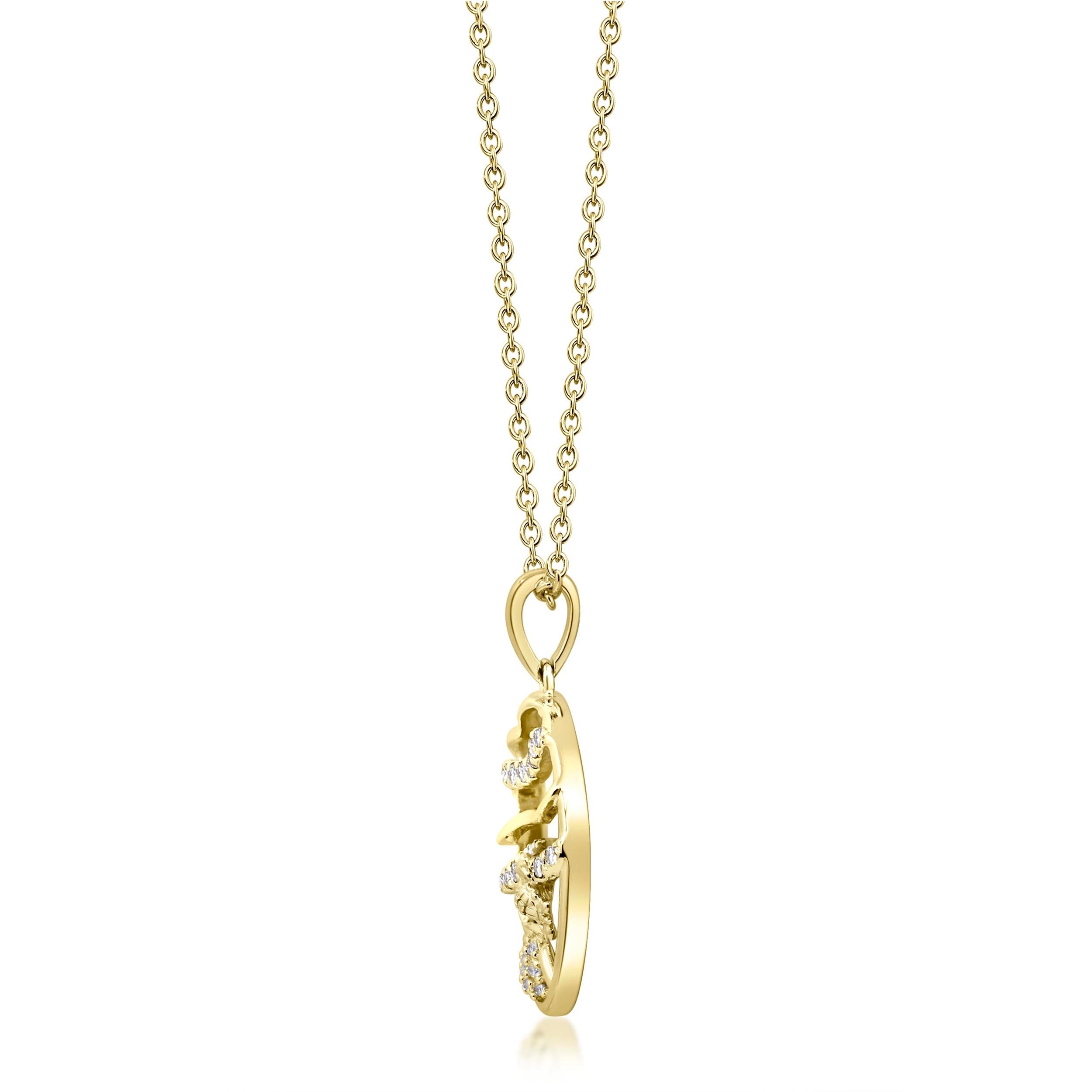 * Captivating Mama turtle and a baby turtle on a swim necklace from Smithsonian Museum collection designed by Gin and Grace is made of 14K Yellow Gold. The cluster design features Starfish hanging with Shell and Snail.
* The Smithsonian Jewelry