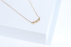 Classic 14k Yellow Gold Round-cut White Diamond Pendant