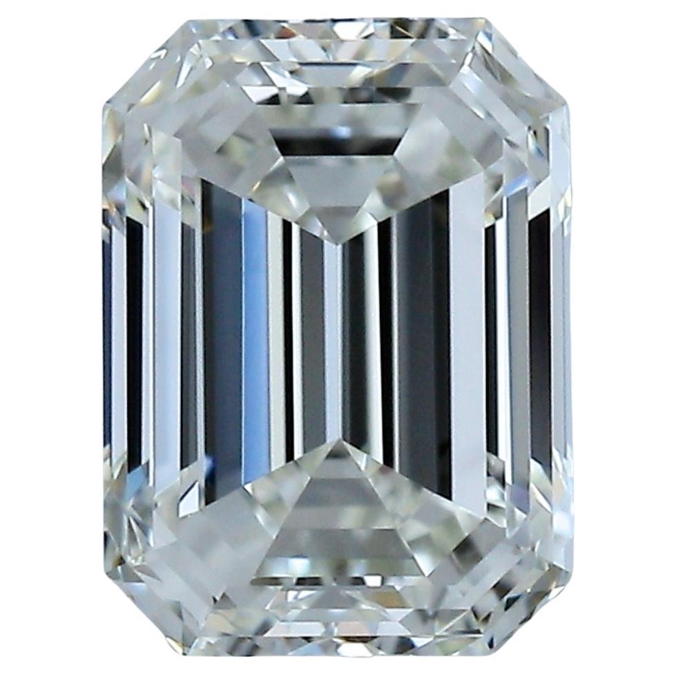 Diamant classique de 1.50 carat taille émeraude idéale - certifié GIA
