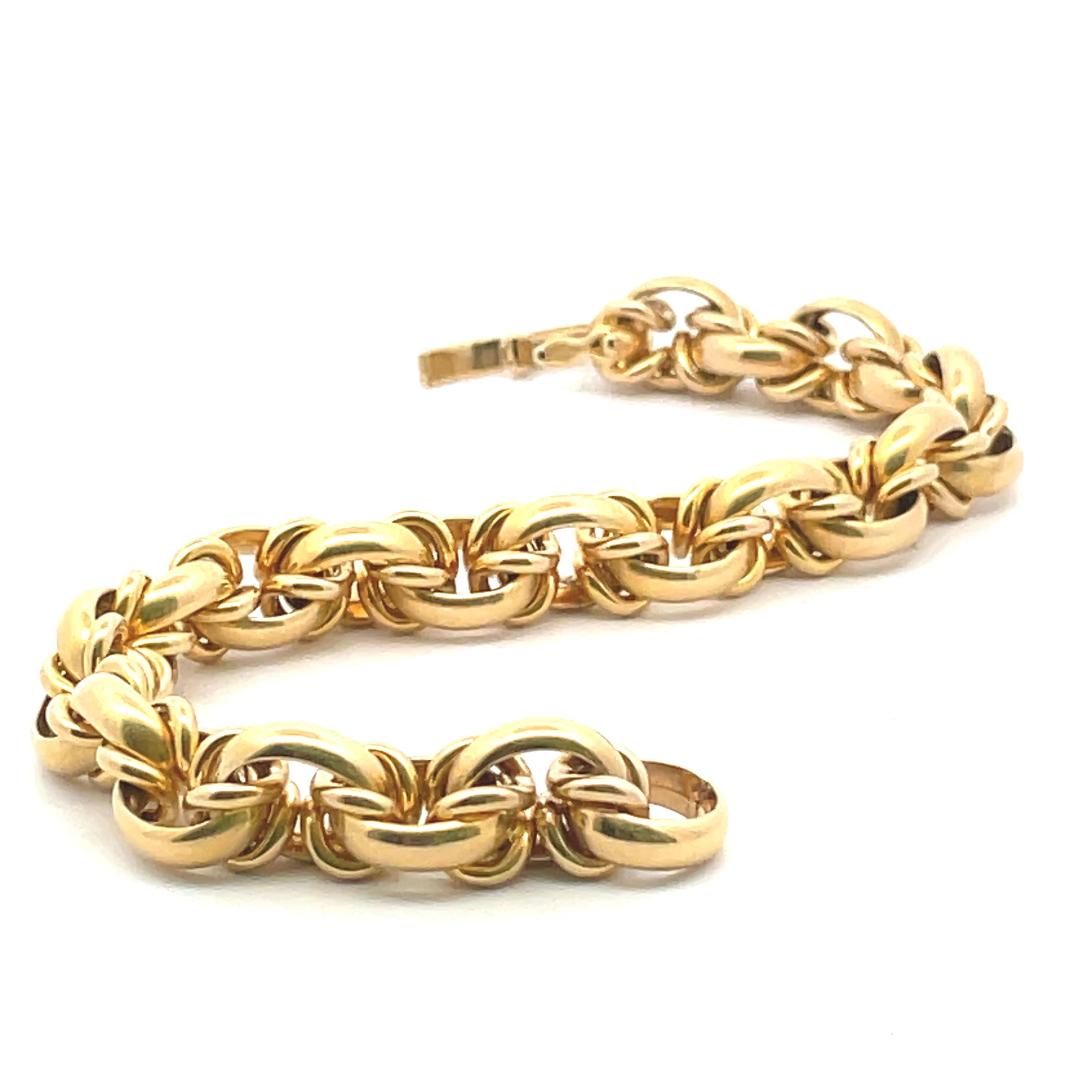 Classic 18K Kette A Link Armbänder für Damen oder Herren