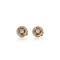 Classic 18K White Gold Earring with 0.20ct Diamond